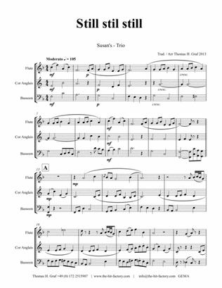 Book cover for Still Still Still - Christmas song - Wind Trio - Arrangement: Thomas H. Graf