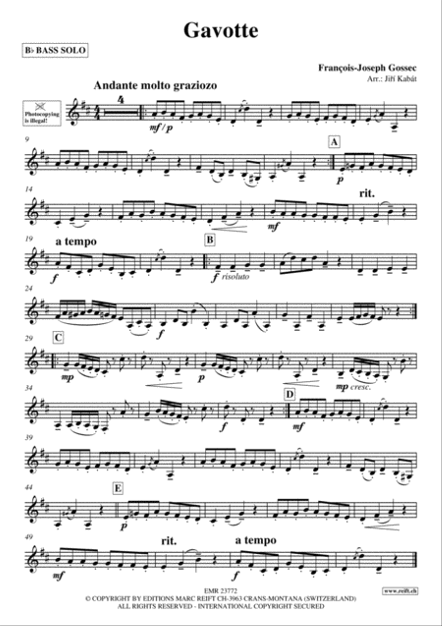 Gavotte Piano Accompaniment scores gallery preview page 2