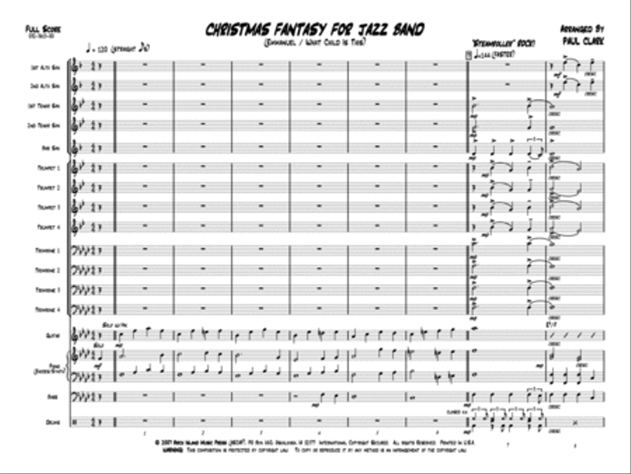 Christmas Fantasy for Jazz Band Jazz Ensemble scores gallery preview page 2