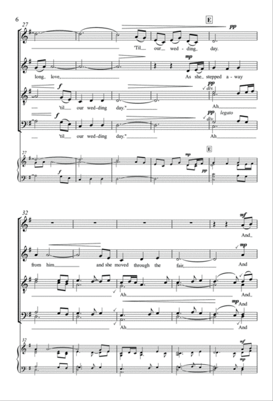 She Moved Through The Fair 4-Part scores gallery preview page 6
