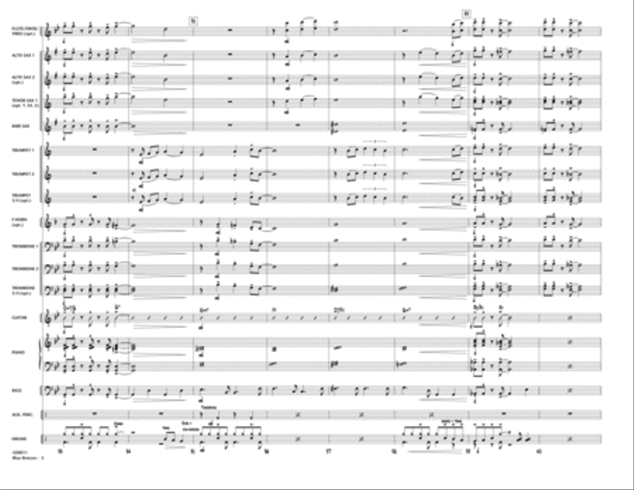 Blue Breezes Blue Breezes Jazz Ensemble scores gallery preview page 5