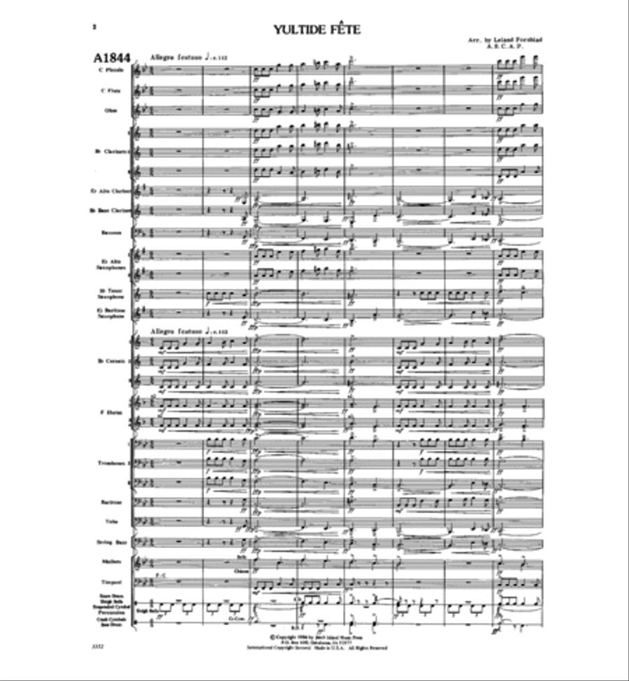 Yuletide Fete Concert Band scores gallery preview page 2
