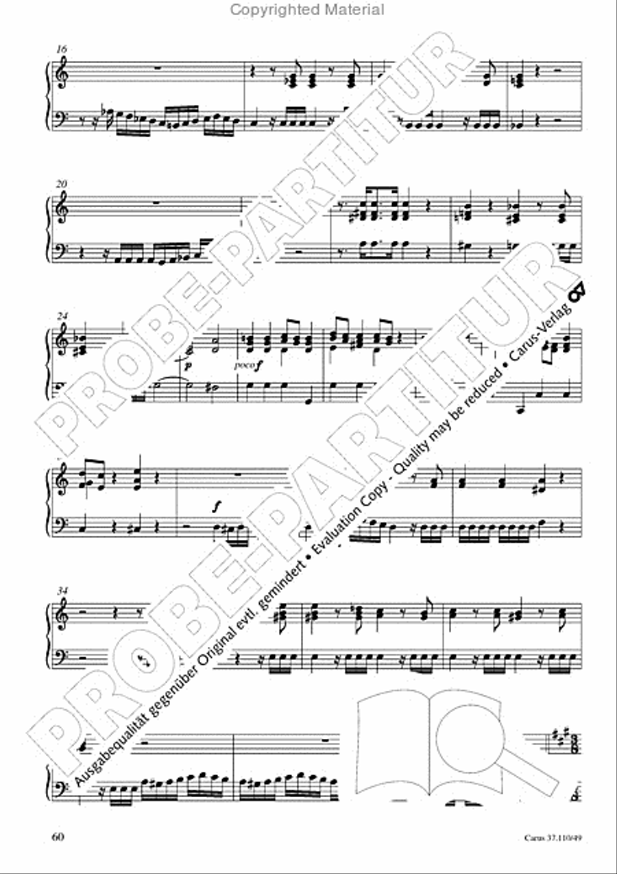 Markuspassion. Werkausgabe Reihe 1, Bd. 7 (Homilius) Organ scores gallery preview page 61