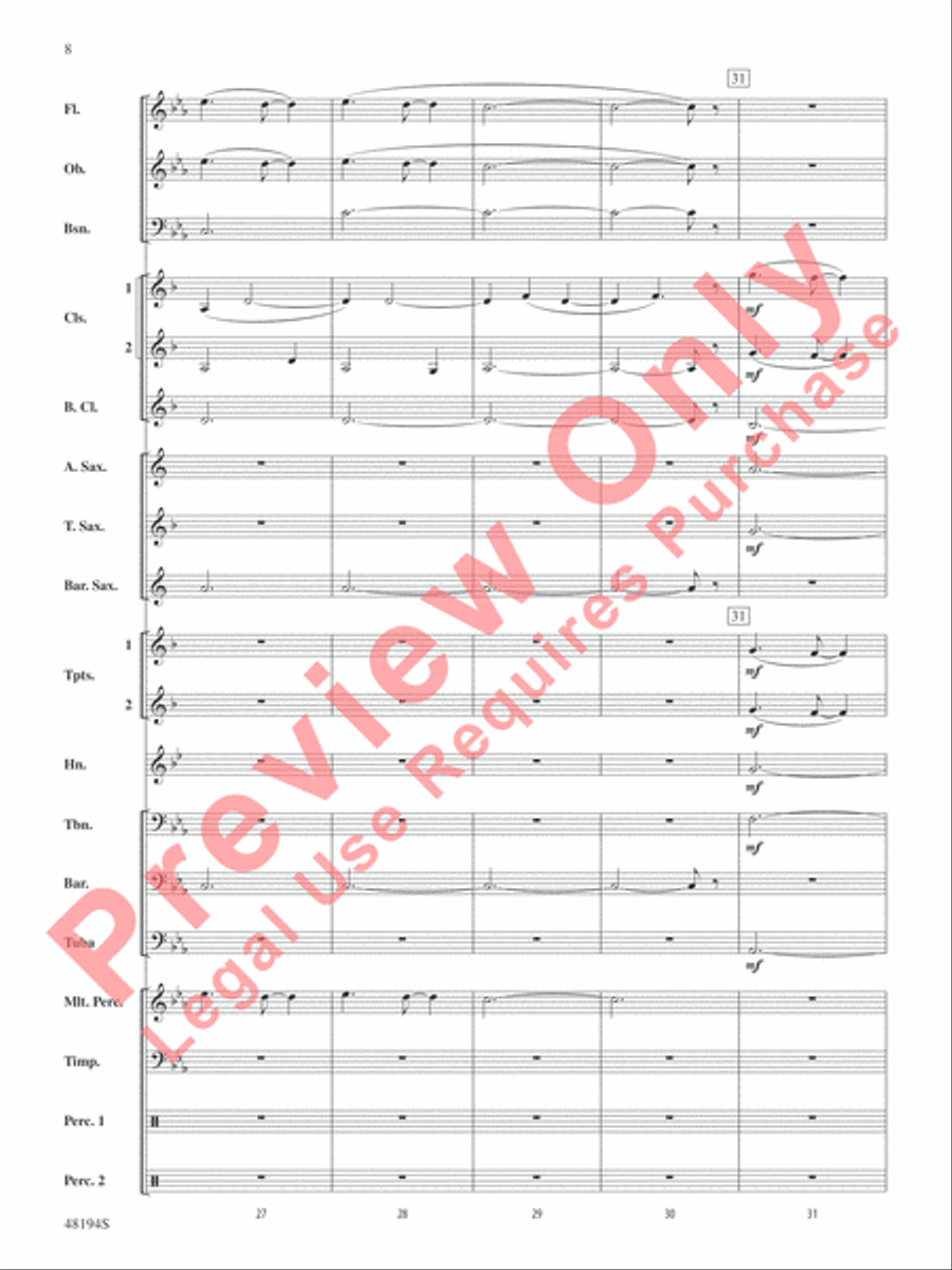Harry Potter -- Wizards Unite Concert Band scores gallery preview page 9