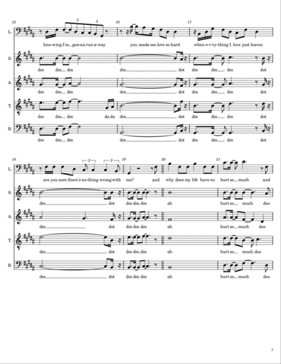 Dear God A Cappella scores gallery preview page 3