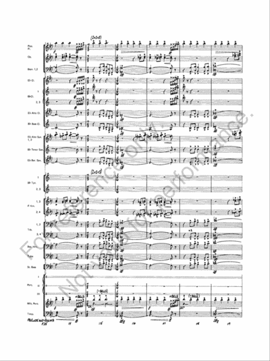 Prelude And Toccata Concert Band scores gallery preview page 26