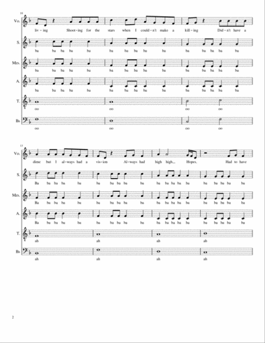 High Hopes High Hopes Divisi scores gallery preview page 2