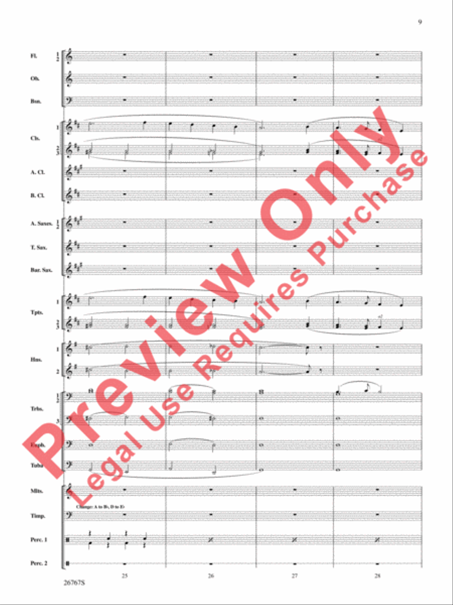 Variations on Ding Dong the Witch Is Dead (from The Wizard of Oz) Concert Band scores gallery preview page 10