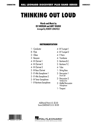 Book cover for Thinking Out Loud - Conductor Score (Full Score)