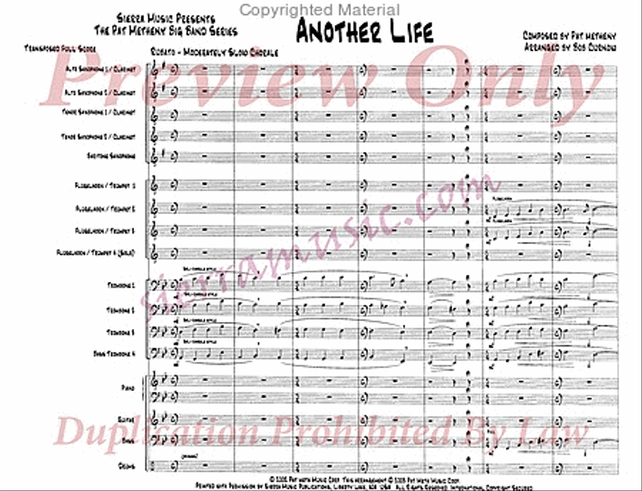 Another Life Big Band scores gallery preview page 2