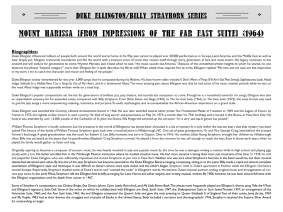 Blue Pepper (From The Far East Suite) Big Band scores gallery preview page 3