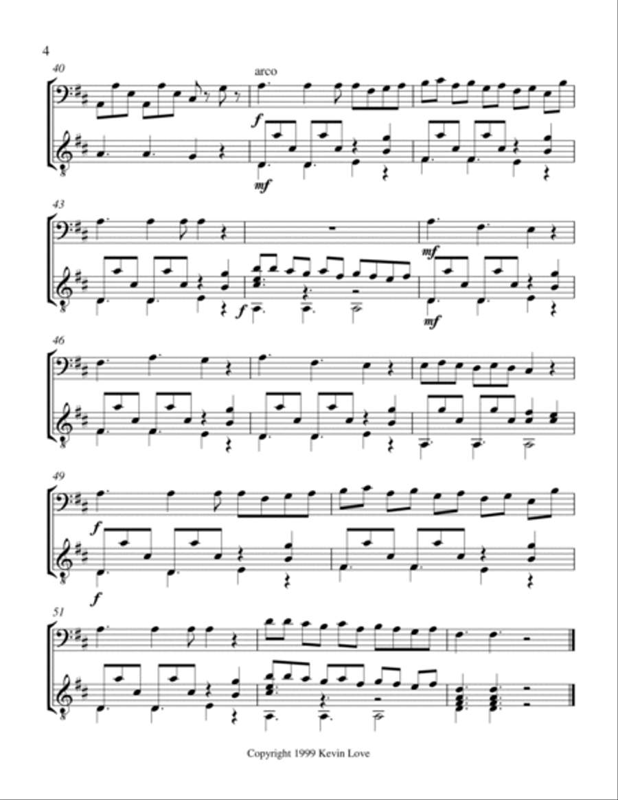 Three Entertainments for Violoncello and Guitar - Fiesta - Score and Parts String Duet scores gallery preview page 4