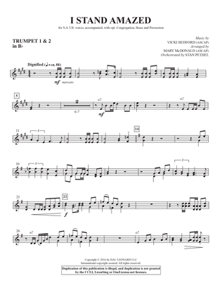 I Stand Amazed (arr. Mary McDonald) - Bb Trumpet 1 & 2