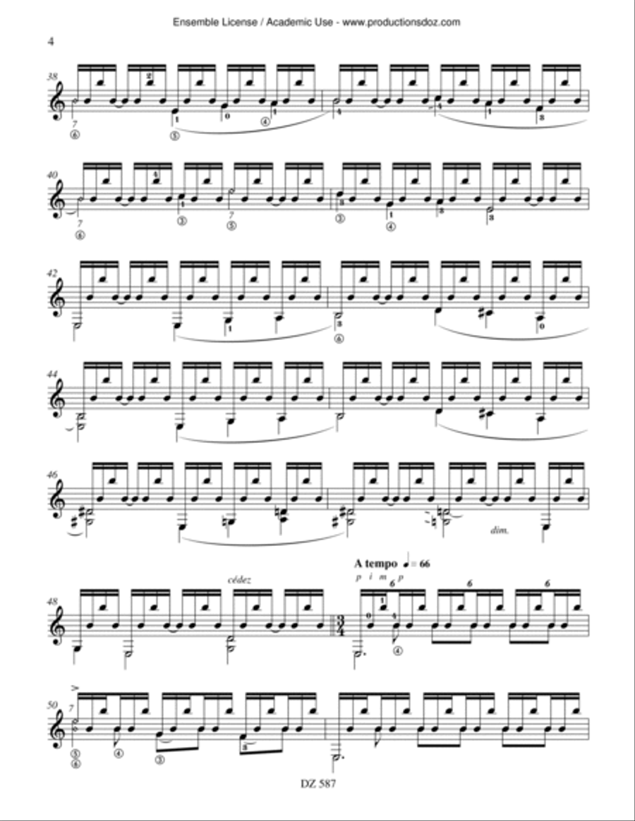 Réminiscences Réminiscences Classical Guitar scores gallery preview page 4