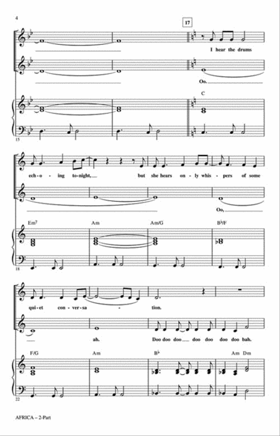 Africa Africa 2-Part scores gallery preview page 3