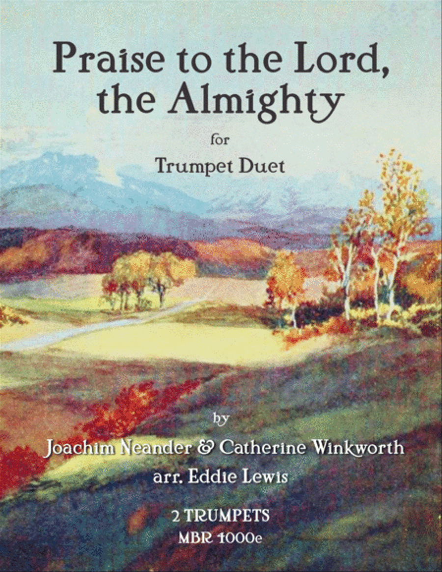 Praise to the Lord, the Almighty Trumpet Duet scores gallery preview page 1