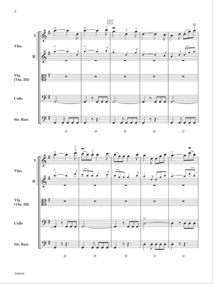 Patton (Theme): Score Patton (Theme): Score String Orchestra scores gallery preview page 4
