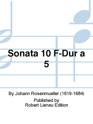 Sonata 10 F-Dur a 5