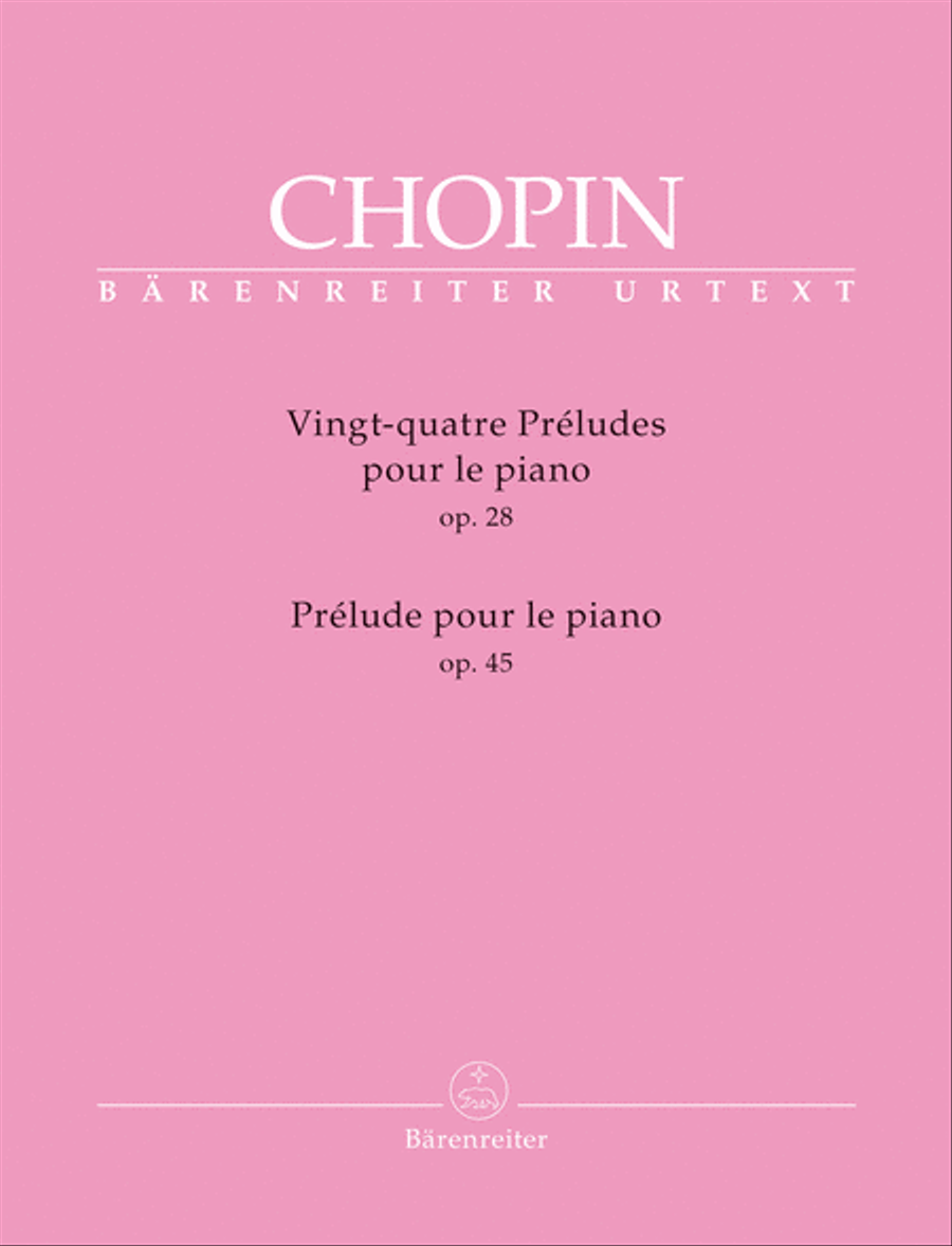 Vingt-quatre Preludes op. 28 / Prelude op. 45 for Piano Piano Solo scores gallery preview page 1