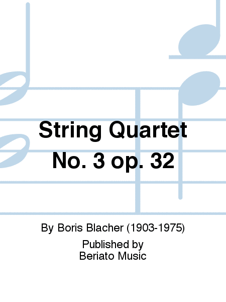 String Quartet No. 3 op. 32