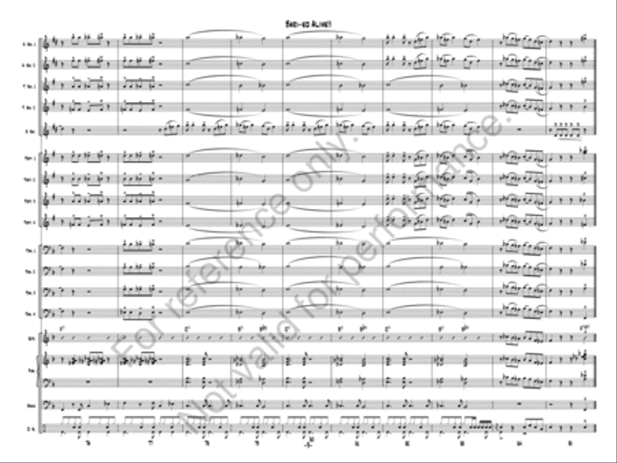 Bari-ed Alive!! Bari-ed Alive!! Jazz Ensemble scores gallery preview page 9