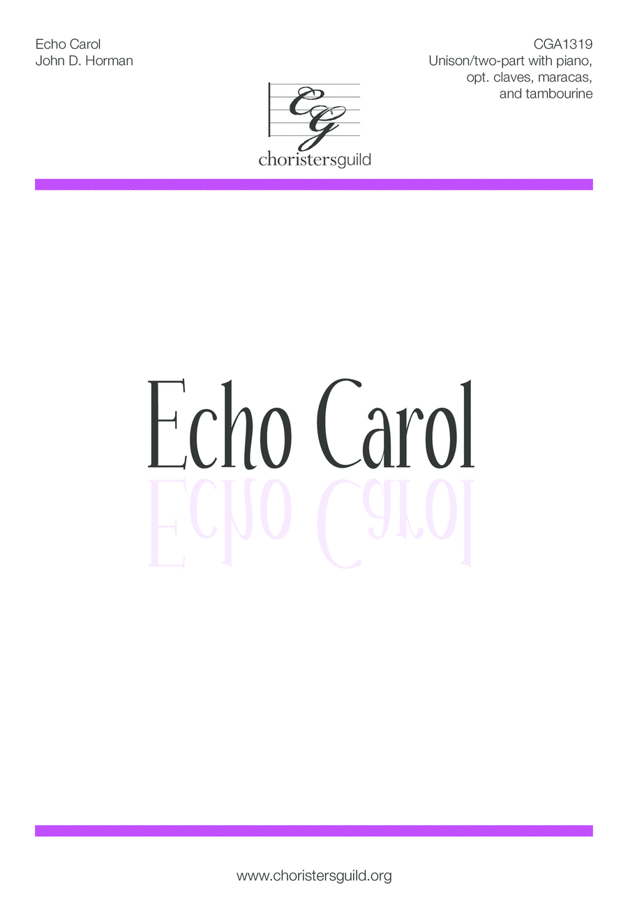 Echo Carol Choir scores gallery preview page 1
