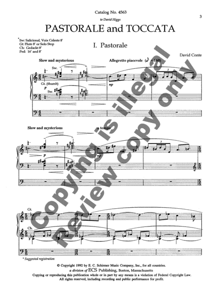 Pastorale and Toccata image number null
