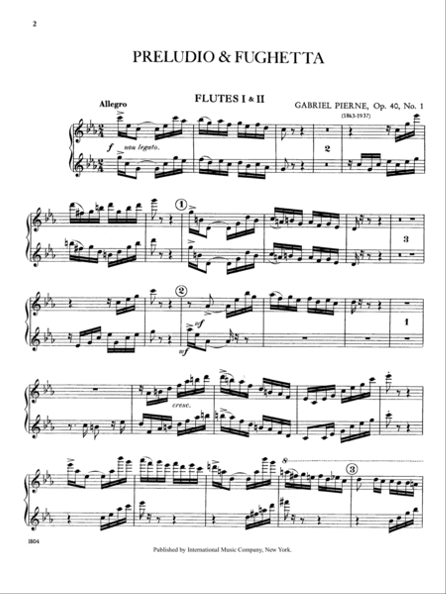 Prelude & Fughetta, Opus 40, No. 1 For 2 Flutes, Oboe, Clarinet, Horn & 2 Bassoons Bassoon scores gallery preview page 2