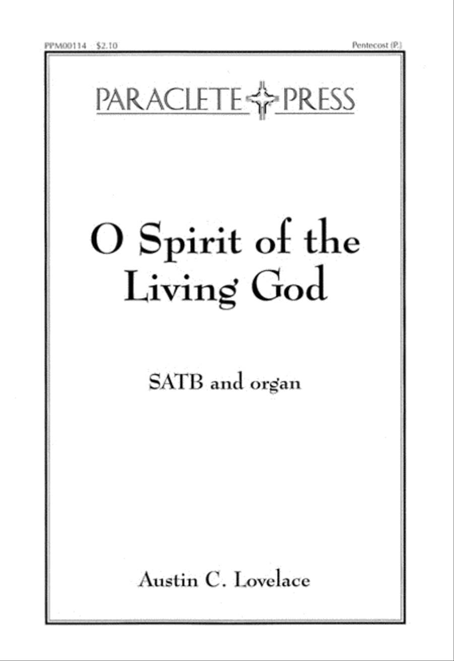 O Spirit of the Living God 4-Part scores gallery preview page 1
