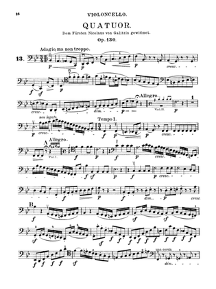 Book cover for Beethoven: String Quartet, Op. 130 No. 13