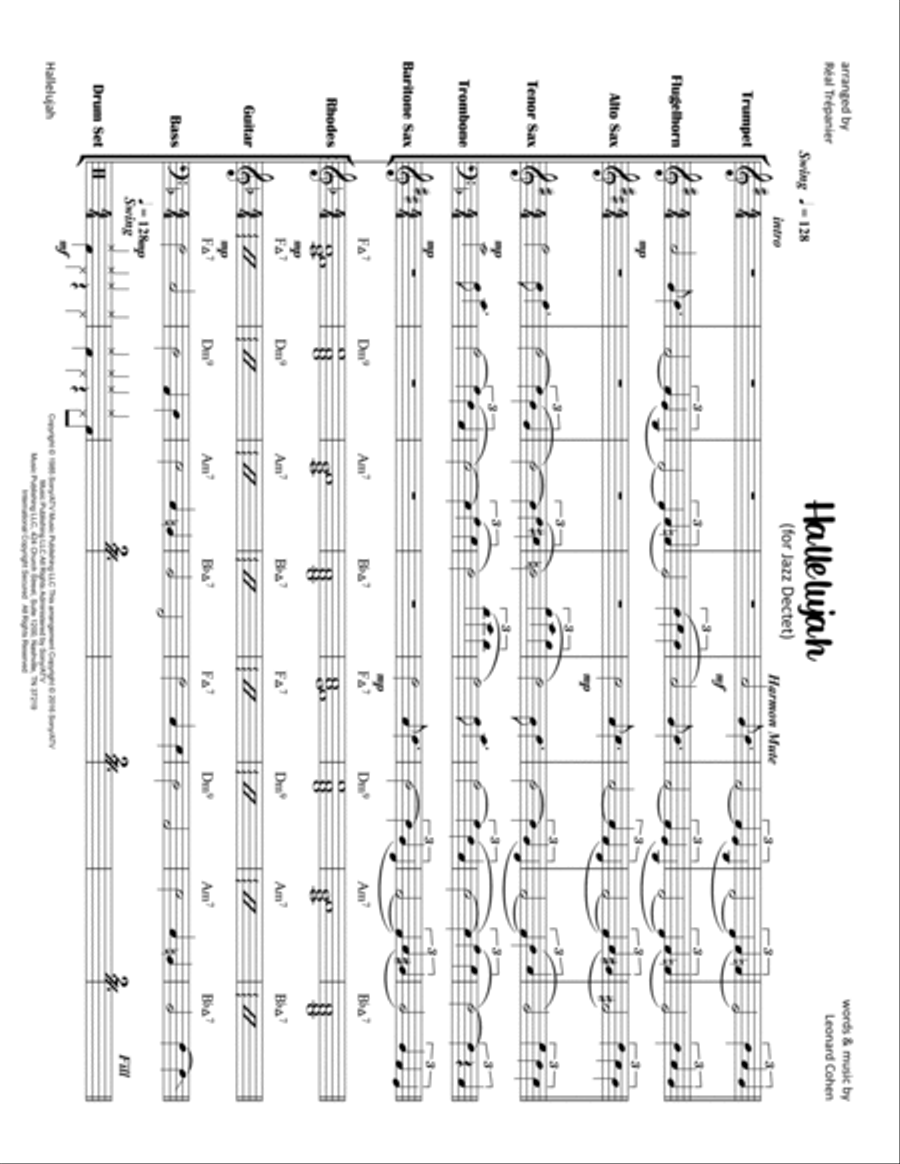 Hallelujah Jazz Ensemble scores gallery preview page 2