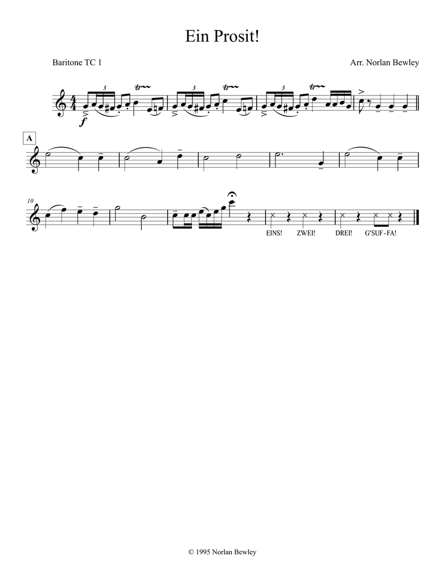 Ein Prosit - Tuba/Euphonium Quartet image number null