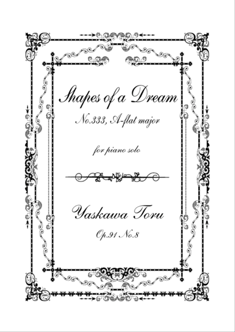 Shapes of a Dream No.333, A-flat major, Op.91 No.8 Piano Solo scores gallery preview page 1