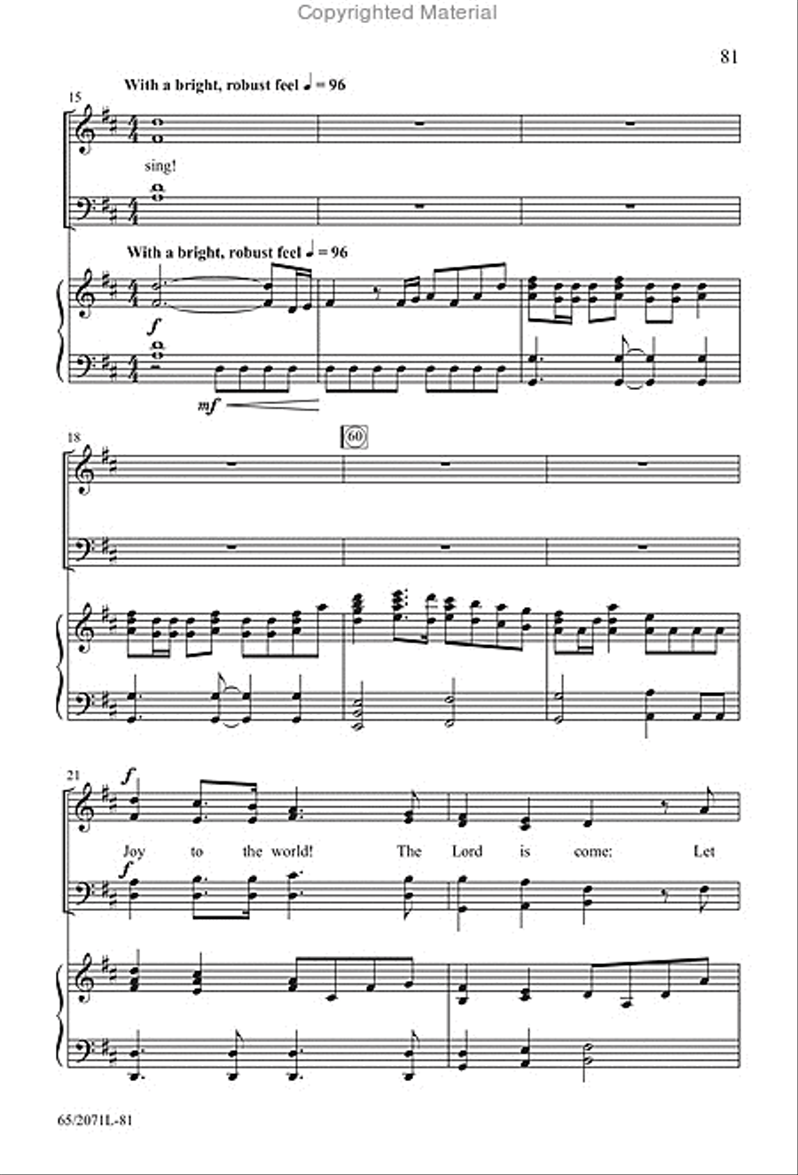 One Silent Night - SATB Score with Performance CD 4-Part scores gallery preview page 32