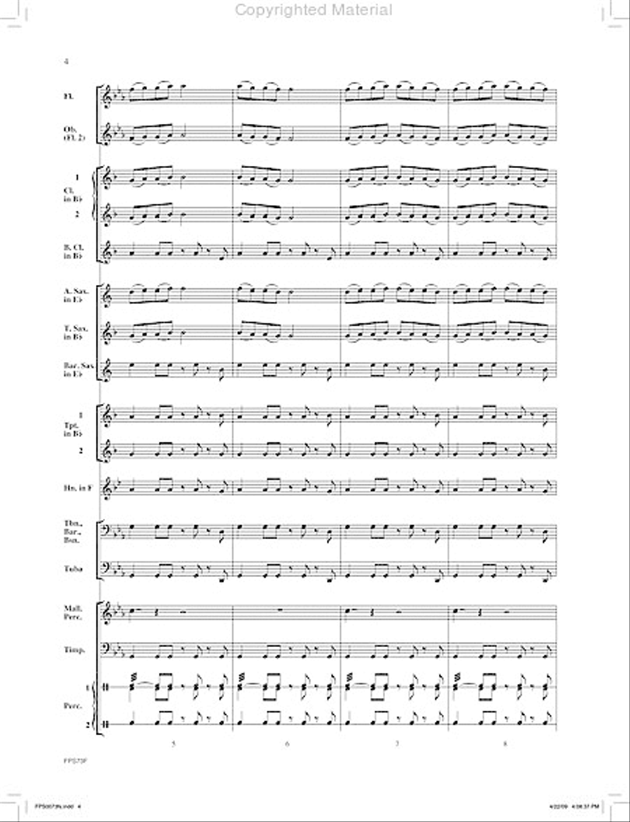 Zenobia The Warrior Queen Concert Band scores gallery preview page 5
