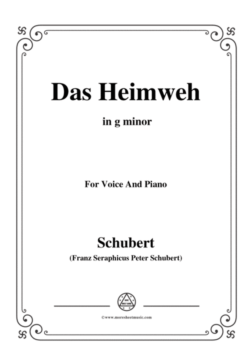 Schubert-Das Heimweh,Op.79 No.1,in g minor,for voice and piano image number null