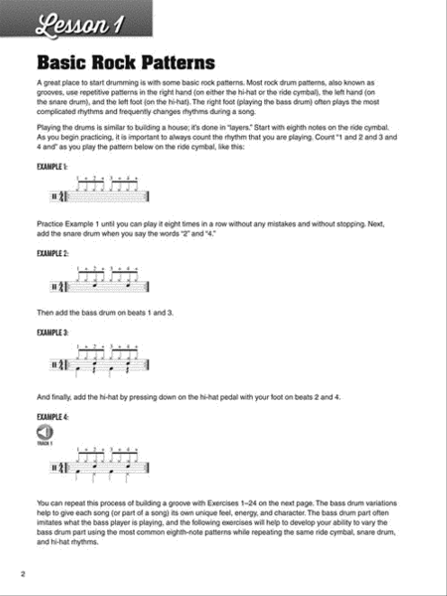 100 Essential Drumset Lessons Percussion scores gallery preview page 4