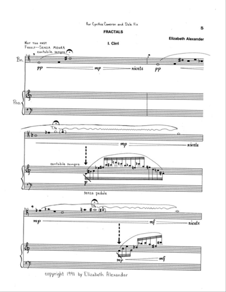 Fractals Bassoon scores gallery preview page 6