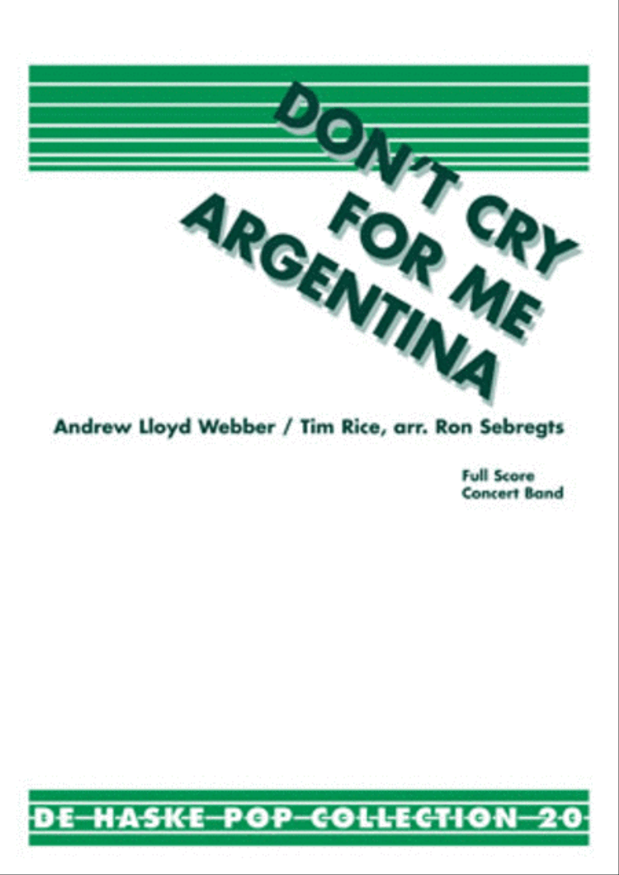 Don't cry for me Argentina Brass Band scores gallery preview page 1