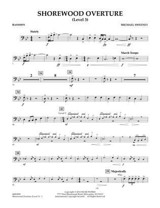 Shorewood Overture (for Multi-level Combined Bands) - Bassoon (Level 3)