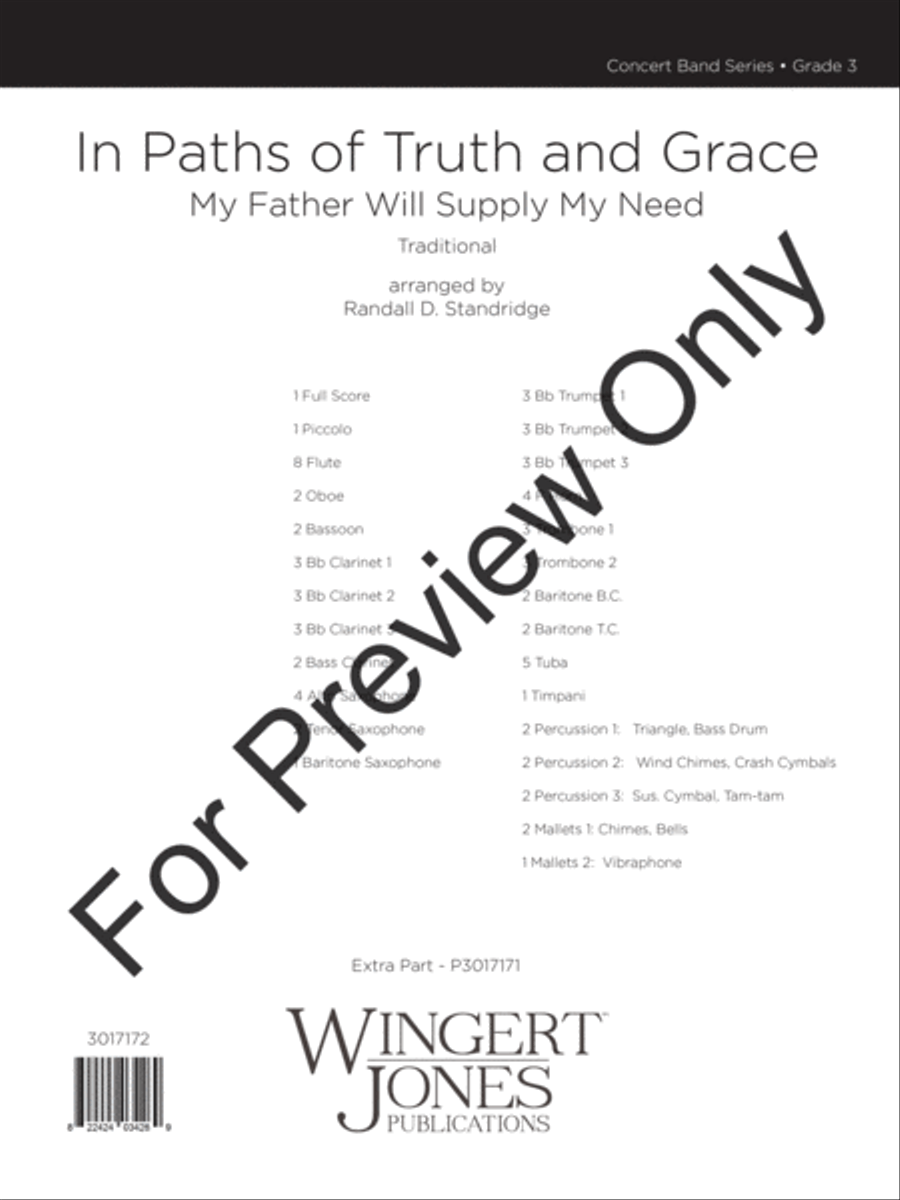 In Paths of Truth and Grace Concert Band scores gallery preview page 2