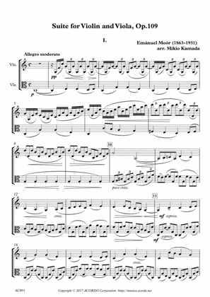 Suite for Violin and Viola, Op.109