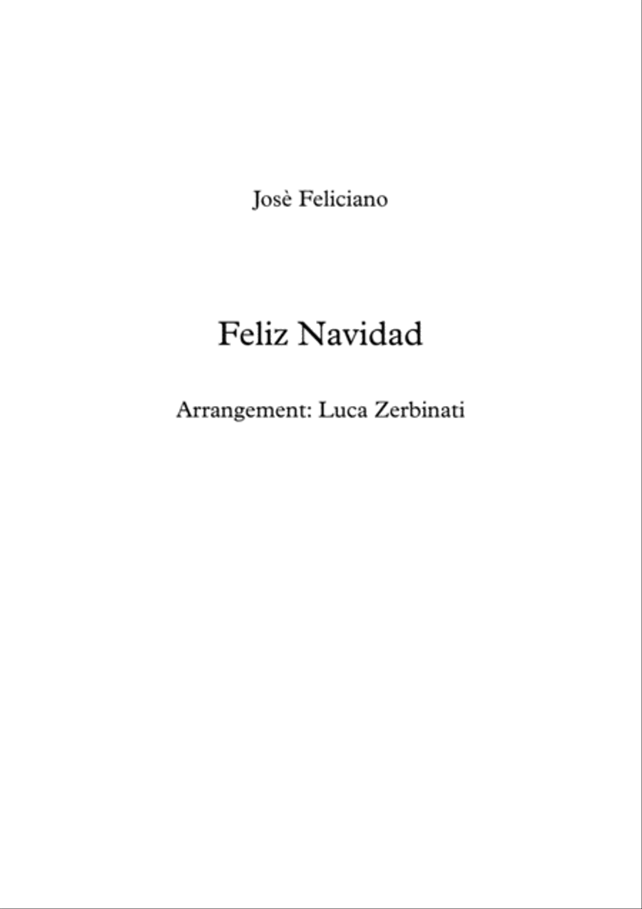 Feliz Navidad Feliz Navidad Small Ensemble scores gallery preview page 1
