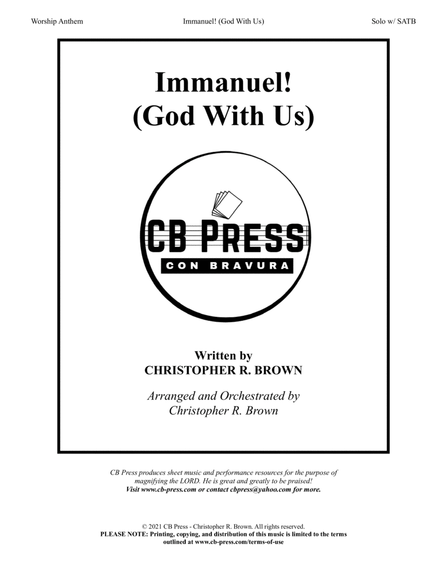 Immanuel! (God With Us) - Anthem - Full Orchestration Full Orchestra scores gallery preview page 1