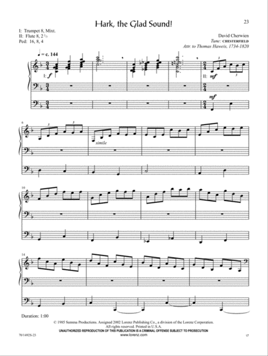 The David Cherwien Hymn Interpretation Series: Christmas, Volume 2 Organ Solo scores gallery preview page 9