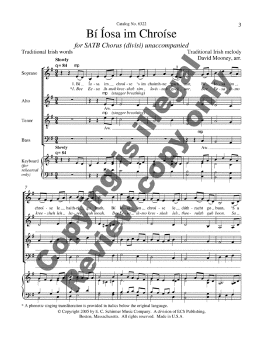 Bi Iosa im Chroise 4-Part scores gallery preview page 3