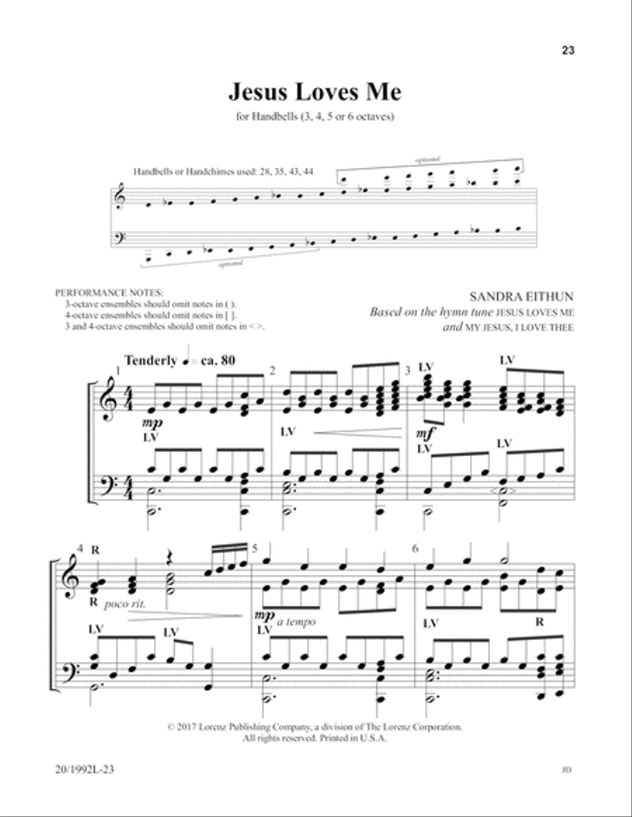 Hymns We Love to Ring 5-Octaves scores gallery preview page 18