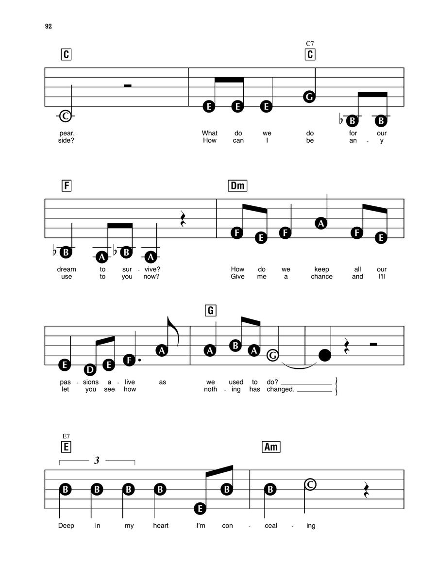Whistle Down The Wind Piano, Vocal scores gallery preview page 2