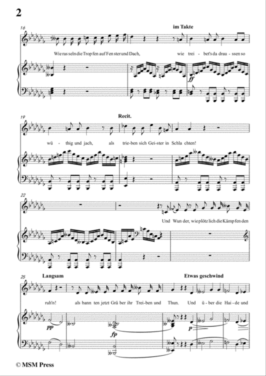 Schubert-Minona,in a flat minor,for Voice&Piano Voice scores gallery preview page 4