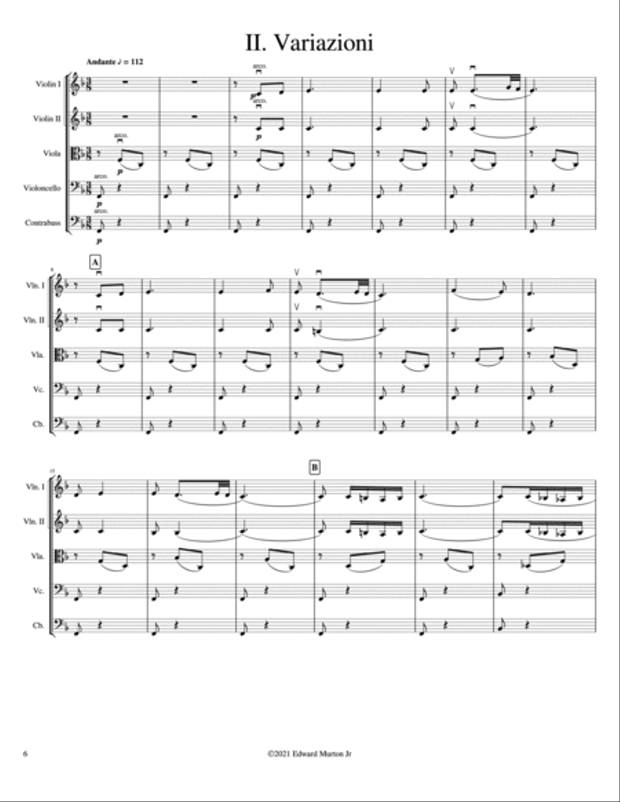 Capriccio Espagnol String Orchestra scores gallery preview page 6